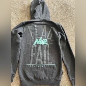 Flag nor Fail zip up hoodie